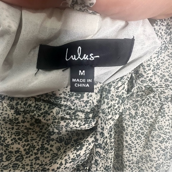 Lulus Wandering Wistfully Cream Floral Print Tiered Maxi Dress Medium - Picture 11 of 13